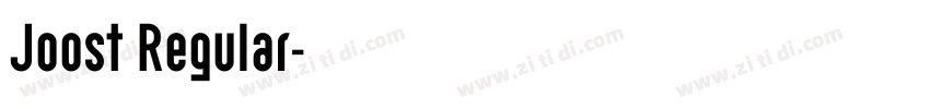 Joost Regular字体转换